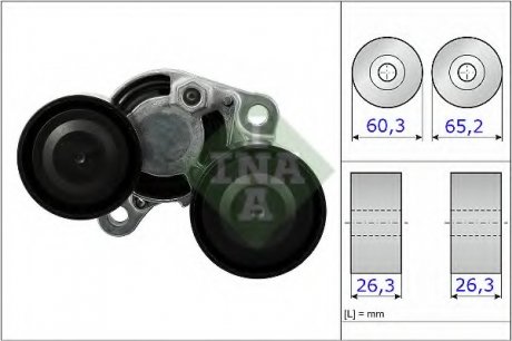 Натяжна планка поліклінового ременя BMW X6 (F16, F86) 08/14 - (Вир-во) INA 534048210 (фото 1)