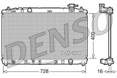 Радіатор основний Toyota Denso DRM50042 (фото 1)