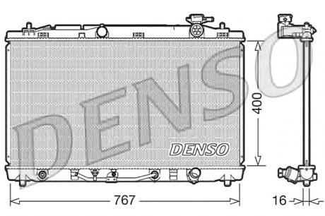 Радіатор основний Toyota Denso DRM50030 (фото 1)