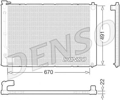 Радіатор охолоджування Denso DRM51011 (фото 1)