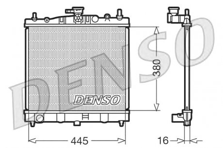 Радиатор, охлаждение двигателя Denso DRM46002 (фото 1)