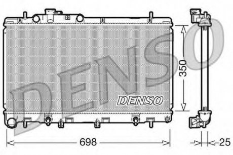 Радиатор, охлаждение двигателя Denso DRM36011 (фото 1)