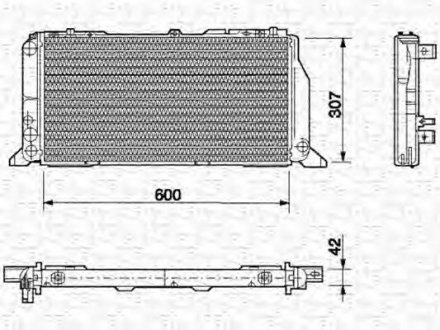 Радиатор, охлаждение двигателя Magneti Marelli 350213406000 (фото 1)