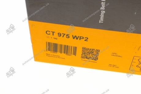 Ремкомплект грм з помпою води OPEL VECTRA C 1.8 16V (Вир-во) Contitech CT975WP2 (фото 1)