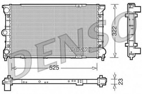 Радиатор, охлаждение двигателя Denso DRM32031 (фото 1)