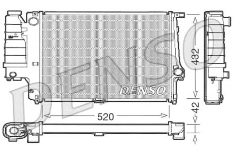 Радиатор, охлаждение двигателя Denso DRM05064 (фото 1)
