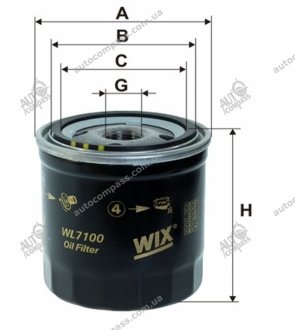 Фільтр масляний WIX FILTERS WL7100 (фото 1)