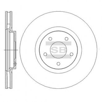 Тормозной диск передний Sangsin SD4239 (фото 1)