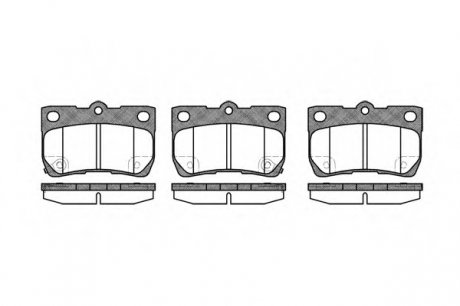 Колодка гальм. диск. LEXUS GS задн. (вир-во) REMSA 1181.02 (фото 1)