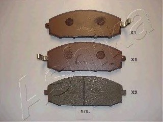 Колодки гальмівні передні дискові NISSAN PATROL (вир-во) ASHIKA 50-01-178 (фото 1)