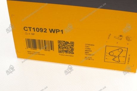 Ремень ГРМ (комплект) + помпа Contitech CT1092WP1