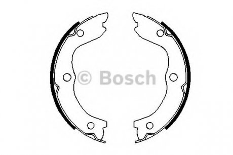 Колодки ручного тормоза Nissan X-Trail (T30) Bosch 0986487698 (фото 1)