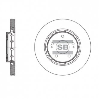 Тормозной диск Sangsin SD4329 (фото 1)