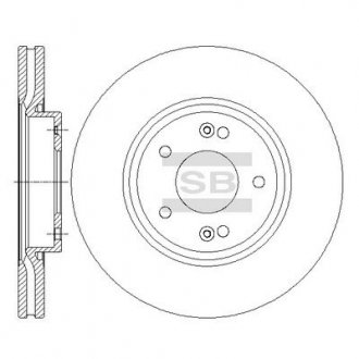 Тормозной диск Sangsin SD1086