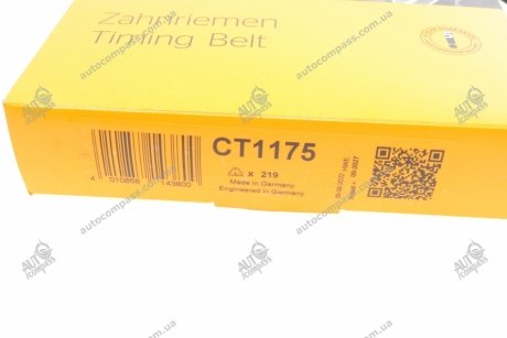 Пас ГРМ з довжиною кола понад 150см, але не більш як 198см Contitech CT1175