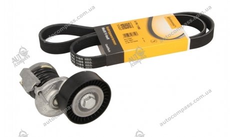 Комплект поліклиновий (ремінь+ролики) Contitech 6PK1180K2