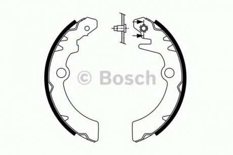 Тормозные колодки барабанні Bosch 0986487760 (фото 1)