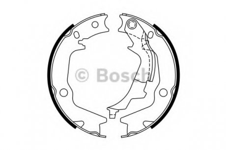 Тормозные колодки барабанные Bosch 0986487769 (фото 1)