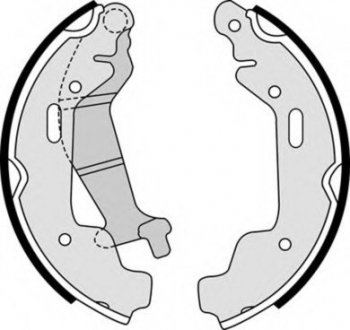 Гальмівні колодки барабанні BREMBO S59516 (фото 1)