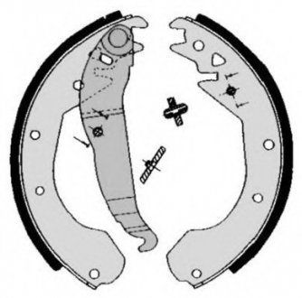 Тормозные колодки барабанные BREMBO S59510 (фото 1)