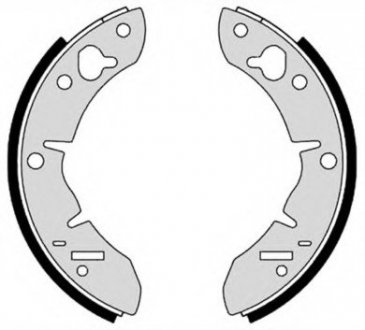 Гальмівні колодки барабанні BREMBO S52501 (фото 1)