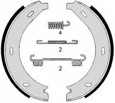 Гальмівні колодки барабанні BREMBO S50517 (фото 1)