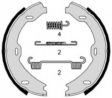 Тормозные колодки барабанные BREMBO S50518 (фото 1)