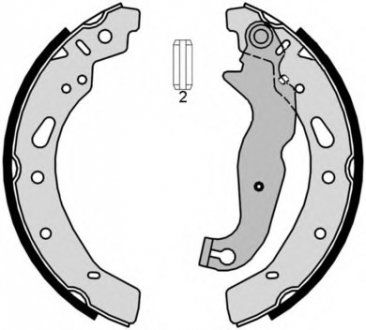 Тормозные колодки барабанные BREMBO S24540 (фото 1)