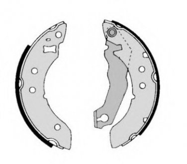 Тормозные колодки барабанные BREMBO S24536 (фото 1)