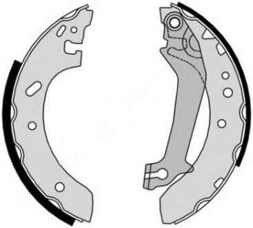 Тормозные колодки барабанні BREMBO S24526 (фото 1)