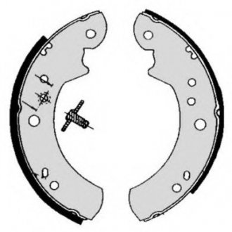 Тормозные колодки барабанные BREMBO S24512 (фото 1)
