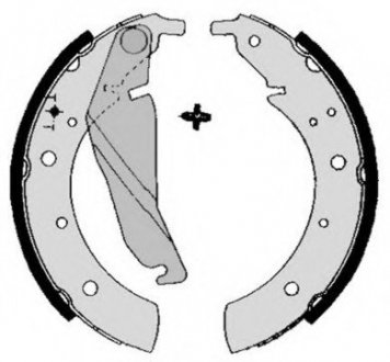 Тормозные колодки барабанні BREMBO S06502 (фото 1)