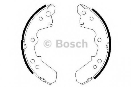 Тормозные колодки барабанные Bosch 0986487376 (фото 1)