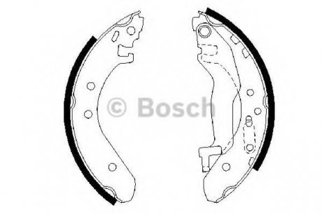 Тормозные колодки барабанные Bosch 0986487364 (фото 1)
