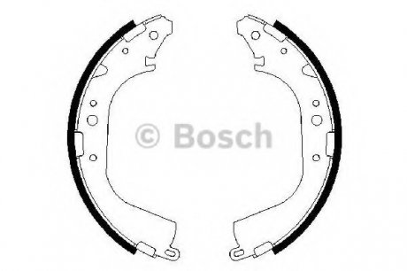 Тормозные колодки барабанные Bosch 0986487354 (фото 1)