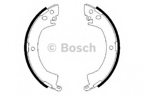 Тормозные колодки барабанні Bosch 0986487207 (фото 1)
