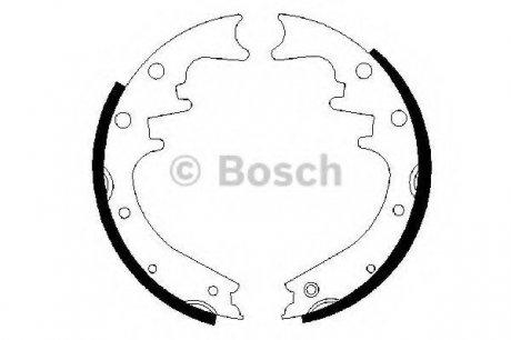 Тормозные колодки барабанні Bosch 0986487529 (фото 1)