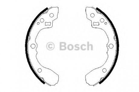 Тормозные колодки барабанные Bosch 0986487687 (фото 1)
