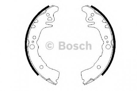 Тормозные колодки барабанні Bosch 0986487689 (фото 1)