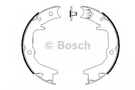 Тормозные колодки барабанные Bosch 0986487685 (фото 1)