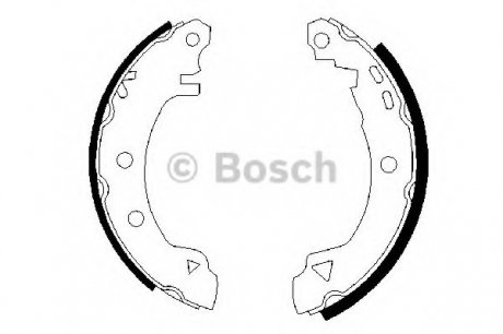 Тормозные колодки барабанні Bosch 0986487289 (фото 1)