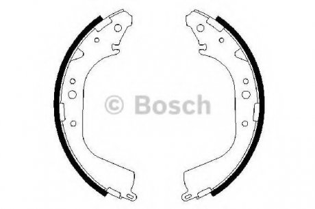 Тормозные колодки барабанні Bosch 0986487414 (фото 1)