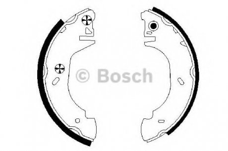 Тормозные колодки барабанные Bosch 0986487524 (фото 1)