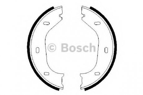 Тормозные колодки барабанні Bosch 0986487202 (фото 1)