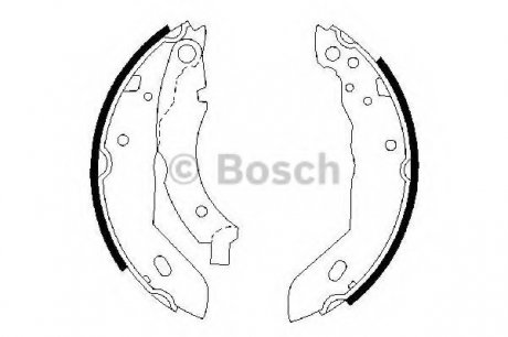 Тормозные колодки барабанные Bosch 0986487084 (фото 1)