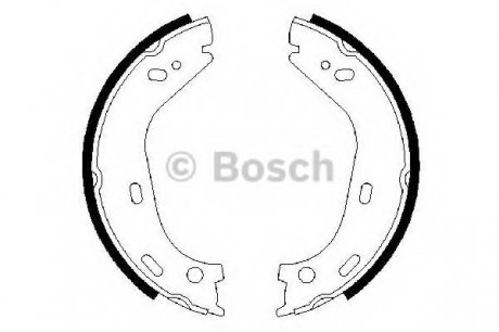 Тормозные колодки барабанные Bosch 0986487126 (фото 1)