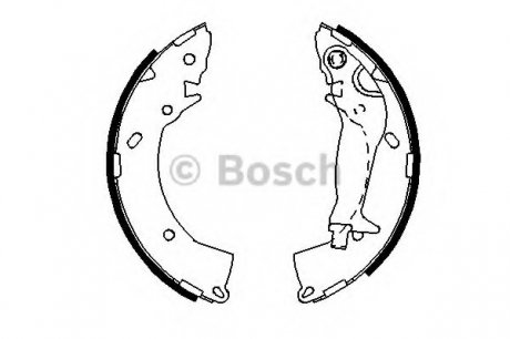 Гальмівні колодки барабані Bosch 0986487697 (фото 1)