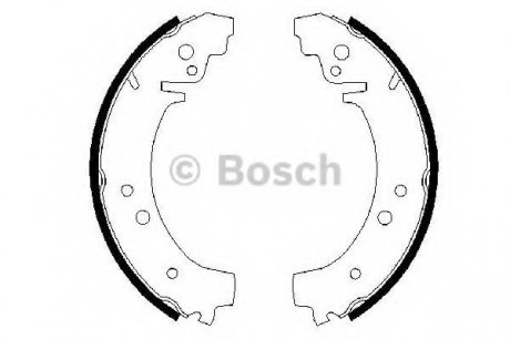 Комплект гальмівних колодок Bosch 0986487217 (фото 1)