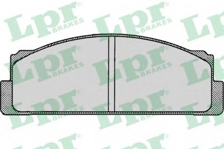 Комплект гальмівних колодок з 4 шт. дисків LPR 05P003 (фото 1)