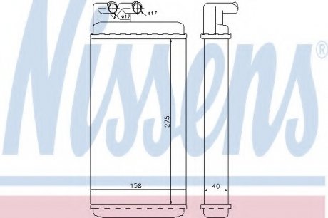 Радиатор отопителя NISSENS 70220 (фото 1)